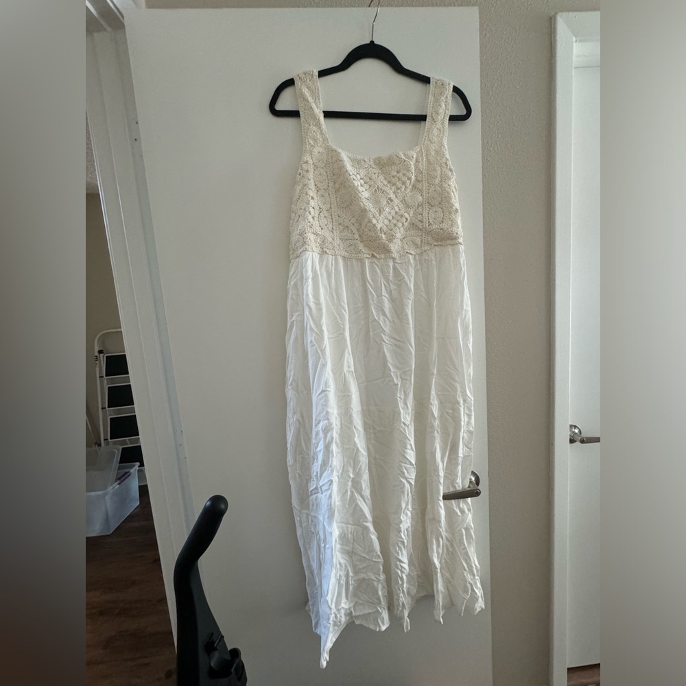 Chic soul Dressed in Lace, White, 1X